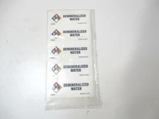 Brady (20373LS) 3-7/8 x 1-1/2" Demineralized Water Squeeze Bottle Label - 50ct. 