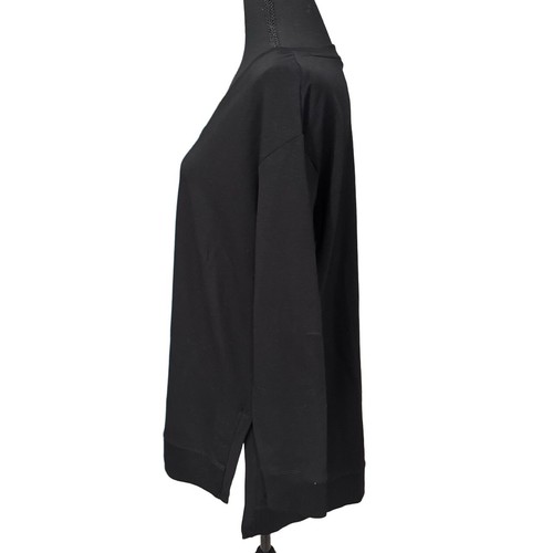 Chico's Neu ohne Etikett Zenergy Relaxed Fit V-Ausschnitt Tunika in Schwarz - Größe 2 (US 12|14) - Bild 6 von 9