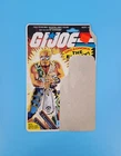 VINTAGE GI JOE DREADNOK BUZZER UNCUT FULL CARDBACK! PEACH FILE CARD WOW! 🔥