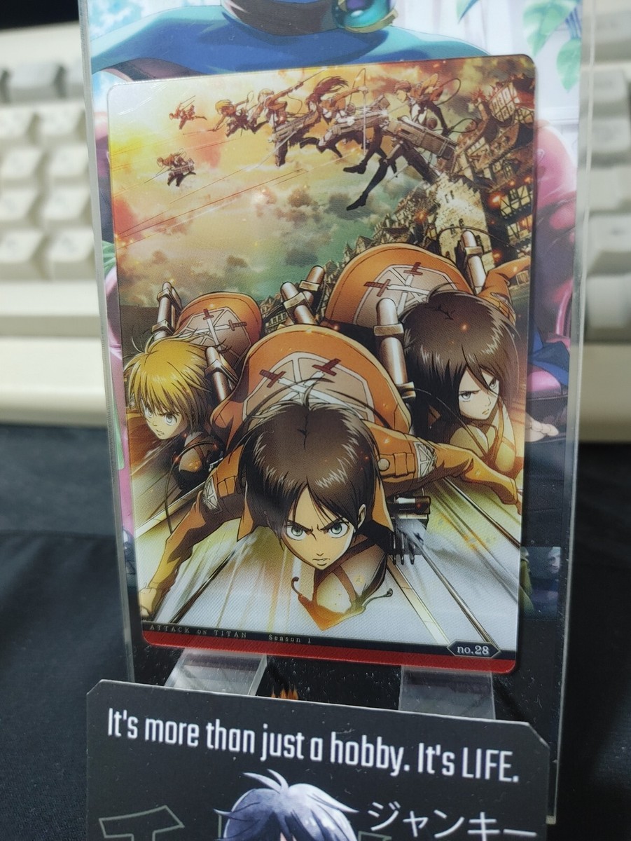 Attack on Titan Card Eren Armin Mikasa 26 Collectible Release AoT