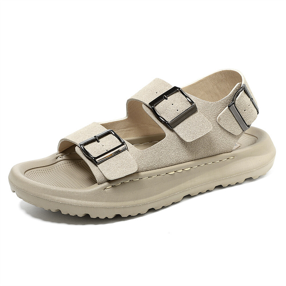 Arch Support Mens Slide Sandals With Adjustable Straps GEORGE