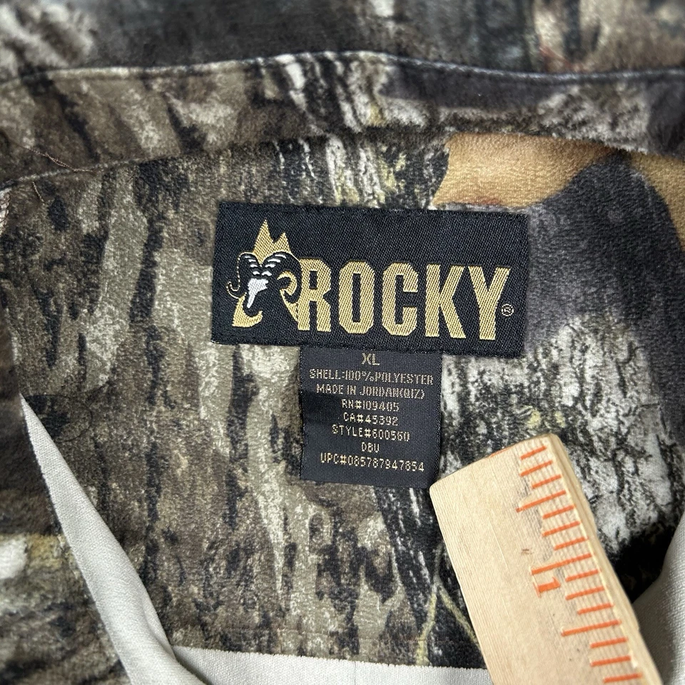 Rocky Camouflage Shirt Mens XL Flannel Scent IQ Atmoic Hunting Button Up Mossy - Image 4 of 4