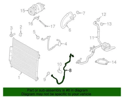 Range Rover Sport Range Rover Liquid Line LR068878 genuino Land-Rover 2013-2020 Foto 2 de 2