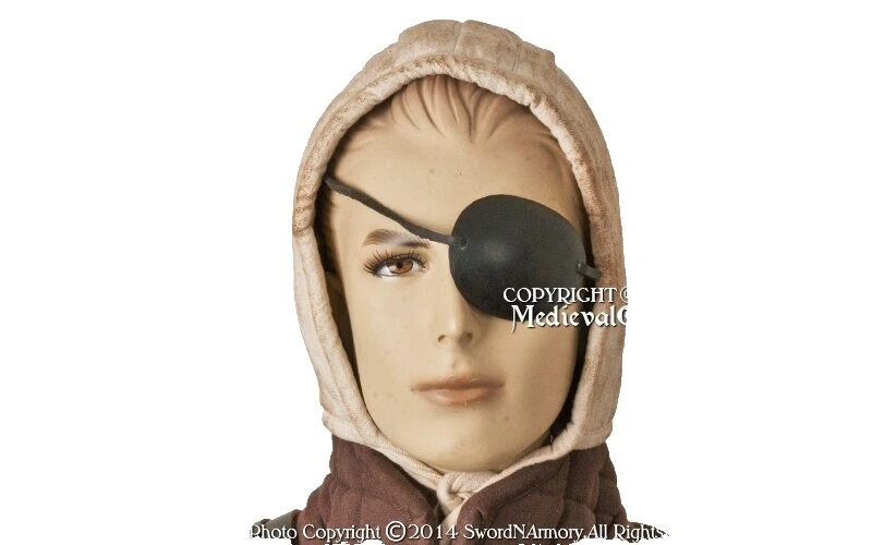 Black Leather Medieval & Gothic Costume Masks & Eye Masks