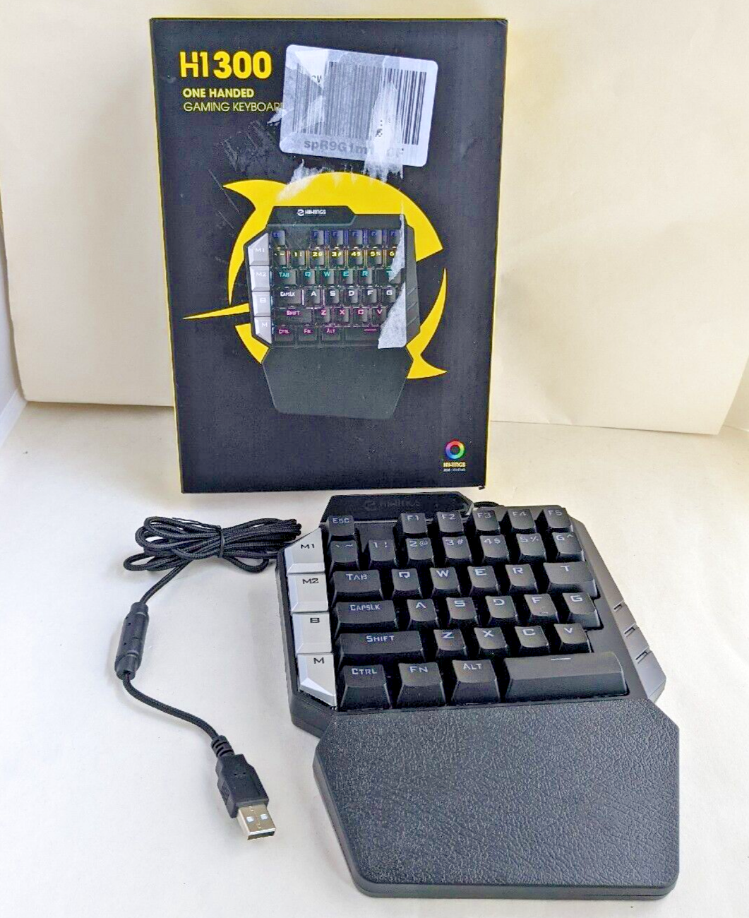 Hiwings H1300 One-Handed RGB Mechanical Gaming Keyboard Wired Design-image