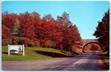 Postcard - Blue Ridge Parkway, Mile Post 230 - North Carolina