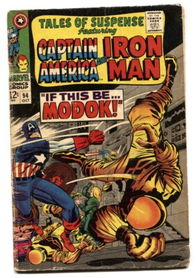 その他 1967 1st MODOK Cap America comic TALES OF SUSPENSE #94 comic book 1967-FIRST MODOK-CAPTAIN