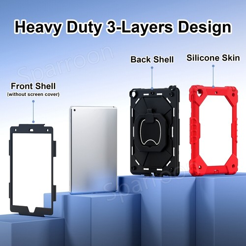 Shockproof Heavy Duty Hard Case for iPad 5/6/7/8/9/10th Gen Air 4 5 Pro 11 2024 - Picture 47 of 126
