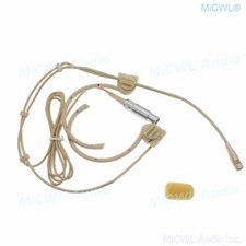 Foldable Cardioid Headset Microphone for Shure Wireless Mic System TA4F Lockable