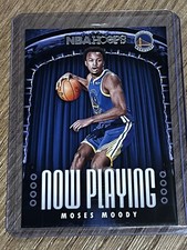 2021-22 Panini NBA Hoops Basketball NOW PLAYING Moses Moody RC ROOKIE Warriors