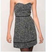 Urban Outfitters UO Kimchi Blue Tweed Strapless Dress 6