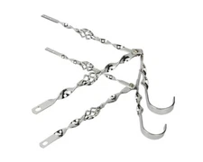 F&R ORIGINAL LOWRIDER 20" Continental Kit Flat Twisted Steel Bird-Cage Chrome