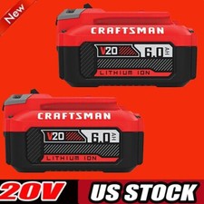 2PACK For Craftsman V20 20 Volt MAX 6Ah Li-ion Battery CMCB204 CMCB202 CMCB201