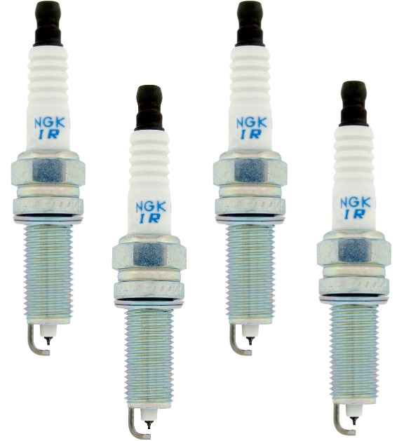 Set of 4 NGK SILZKR6B10E Spark Plugs for Kia Rio 2012 - 2019, Soul 2012 - 2019