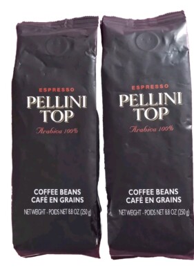 4PELLINI TOP ESPRESSO Italian Coffee Beans100% Arabica Bag 250g 8.8oz(2 Bags)