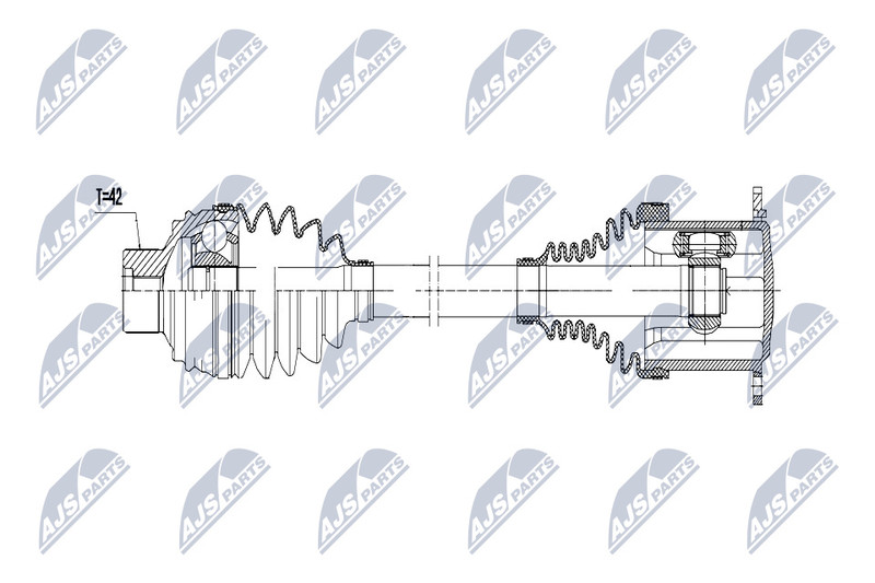 Arbre de transmission contre vibrations pour Audi A4 et A5 Sportback