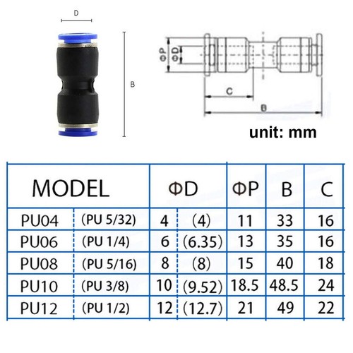 4mm 6mm 10M Flexible Nylon Tube Hose Air Line Tubing Pneumatic Push In Fittings - Picture 14 of 25