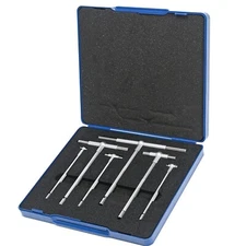 6PCS Bore Gauge 5/16"-6" Telescopic High Precision T-Gage Set with Storage Case