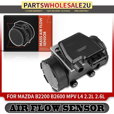 New Mass Air Flow Sensor w/ Housing for Mazda B2200 B2600 MPV L4 2.2L L4 2.6L