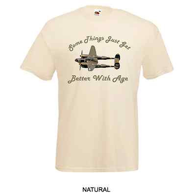 bedrucktes T-Shirt Lockheed P-38 American Plane Things Get Better with Age 