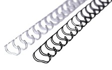 Wiązanie pierścieniowe; Pierścienie wiążące, złączki druciane; 2:1, metalowe pierścienie; 28,6 mm; 50 sztuk