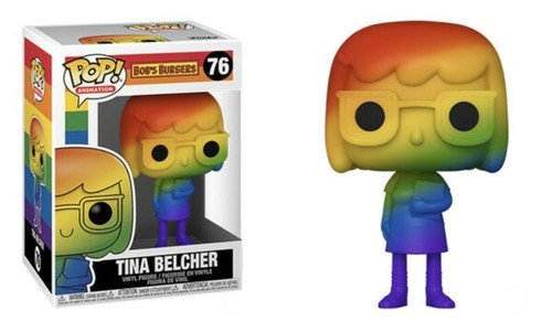 Funko Pop! Animation Bob's Burger Tina Belcher Pride Rainbow Collectible #76