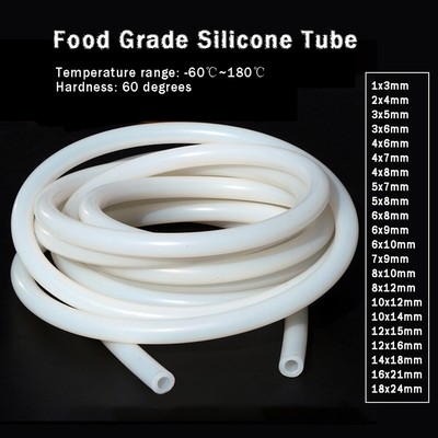 Silikonschlauch Siliconschlauch Milchschlauch D 1-25mm Lebensmittelecht
