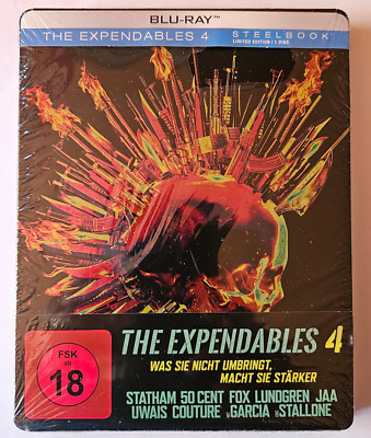 THE EXPENDABLES 4 - BLU-RAY - STEELBOOK - NEU; OVP; FSK18