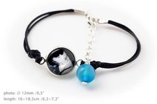 Giapponese Akita. Bracciale per Hundeliebhaber. Foto-Schmuck. Artigianale