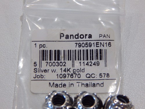 PANDORA Black Friday 2011 Dijes Corazones de Medianoche Plata 14k (UN ENCANTO) ¡NUEVO! - Imagen 5 de 12
