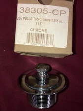 WATCO Chrome Push Pull Tub Closure 38305-CP, 1.865-11.5X1.25