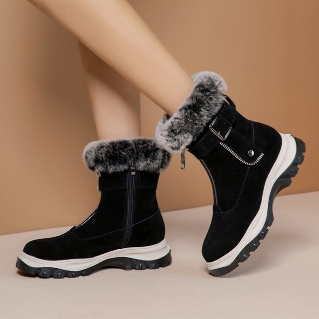 snow boots with fur on top