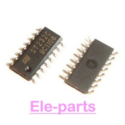 50 PCS ST232CDR SOP-16 ST232CD ST232 ST232C -16 drivers and receiver chip IC #E