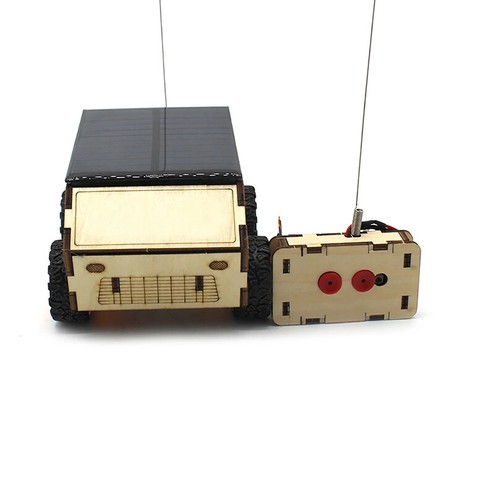 Telecomando solare wireless fai da te modello auto giocattolo educativo esperimento scientifico - Foto 2 di 6