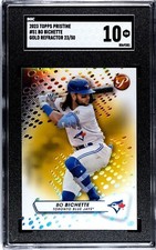 2023 Topps Pristine #51 Bo Bichette SGC 10 Gem Mint Gold Refractor /50