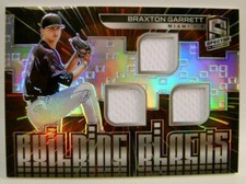 BRAXTON GARRETT /75 BUILDING BLOCKS 3 RELICS SPECTRA BASEBALL PANINI 2021