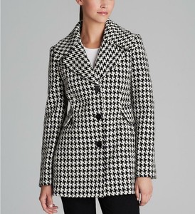calvin klein houndstooth coat