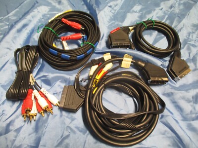 Bastler - Lot Cinch Kabel Scard Audio Anschlußkabel Stecker etc. / K 02  BB