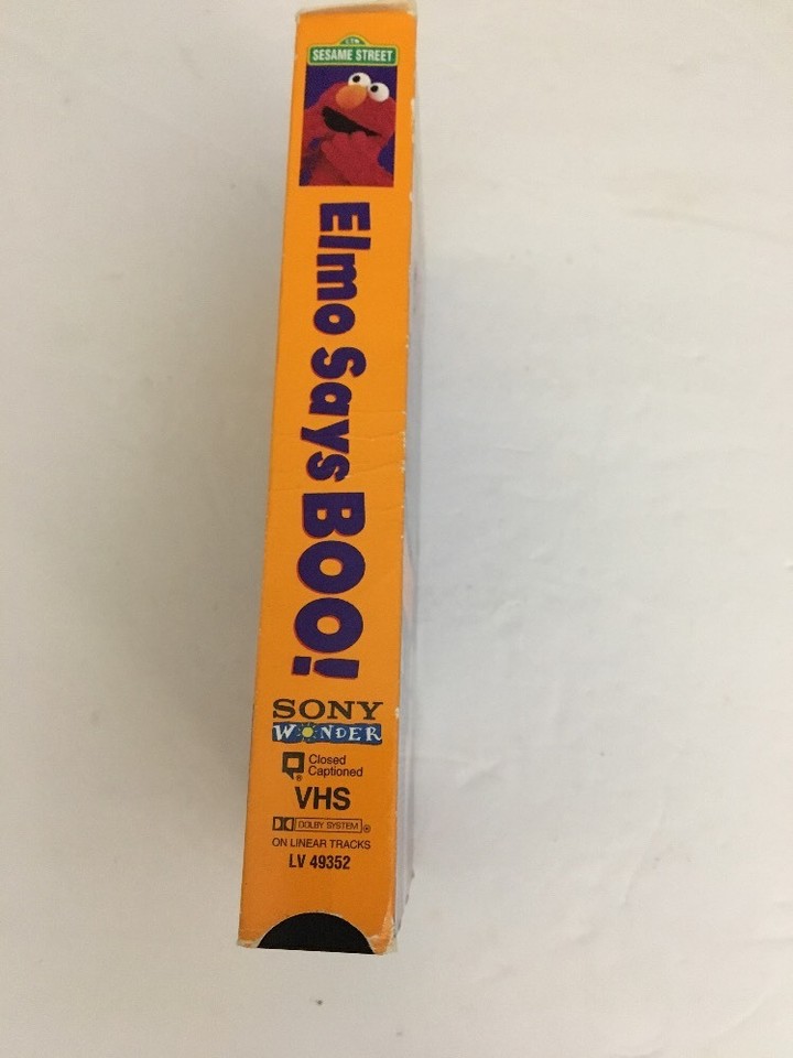 Sesame Street-Elmo Says Boo [VHS]-TESTED-RARE VINTAGE COLLECTIBLE-SHIPS ...
