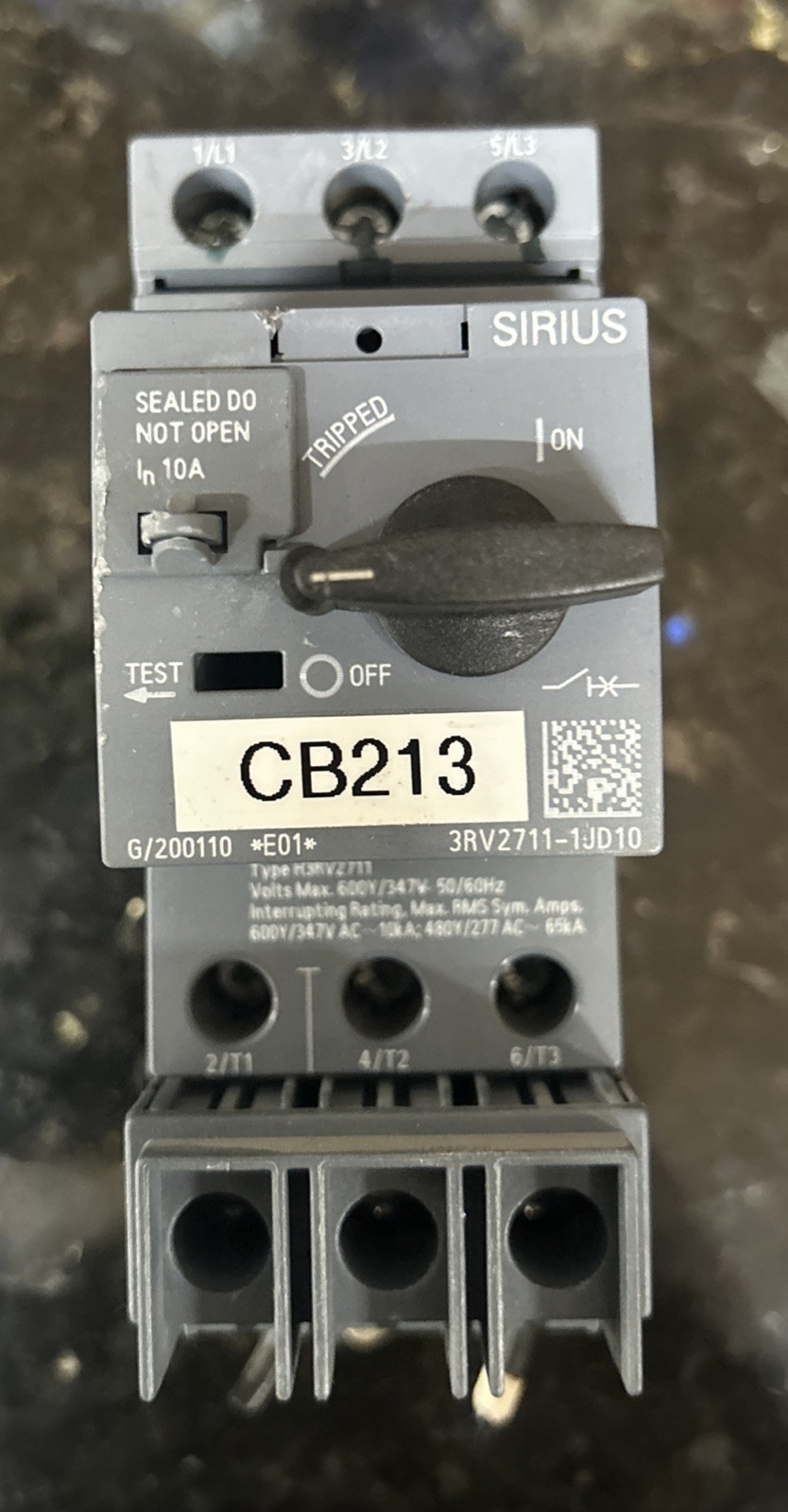Siemens 3RV2711-1JD10 Circuit Breaker