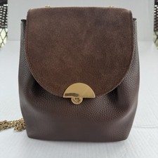 Moda Luxe Brown Front Flap Cross Body Bag Cha...