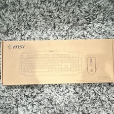 MSI K322 COMBO US Wired Gaming Keyboard  Mouse Bundle, Black, QWERTY