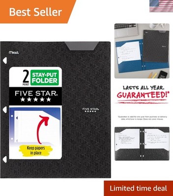 Durable 2-Pocket Folder with Stay-Put Tabs   Organize Your Documents in Style