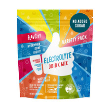 FlavCity Electrolytes Powder 28 Hydration Stick Packs, Variety Pack