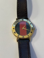 Authentic Vintage Gucci 3000 2 L Series Quartz Watch - Gold Tone & Roman Numeral