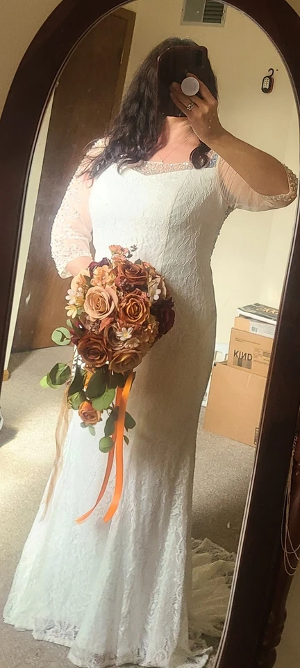 Vestido de novia TALLA GRANDE PERSONALIZADO Foto 3 de 4