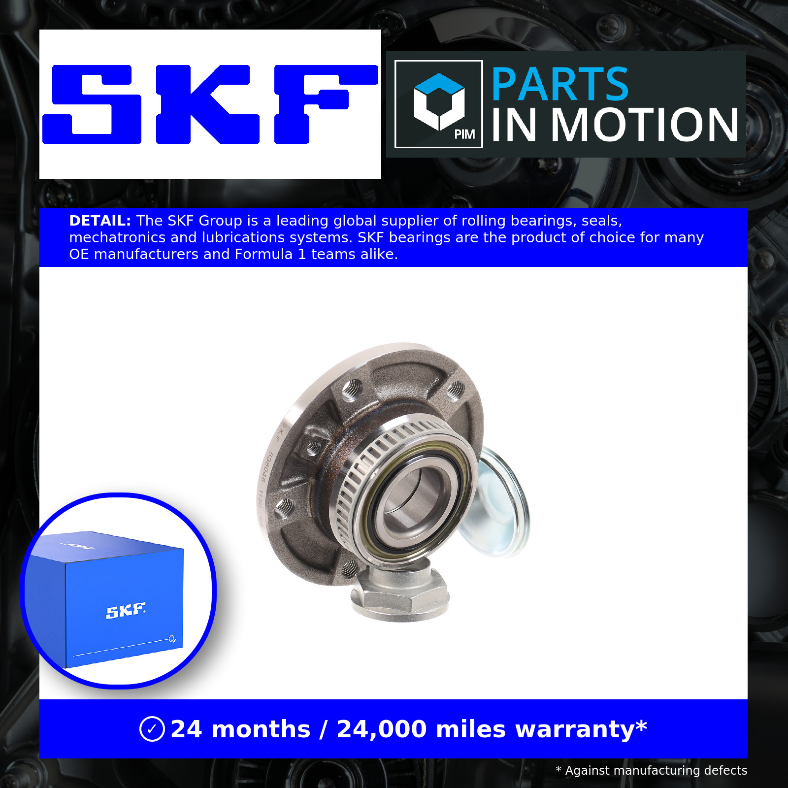 Front SKF VKBA 3667 Wheel Bearing Kit for BMW,BMW (BRILLIANCE) - Image 27