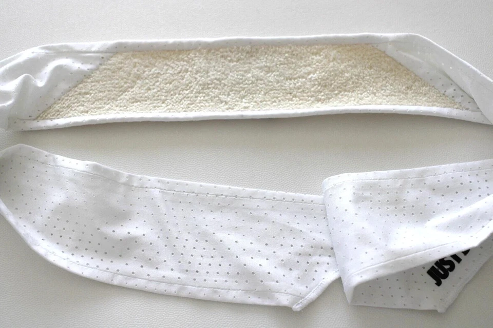 耐克 Head Tie DRI-FIT Terry 男式白色/黑色 — 第 4/4 张图片