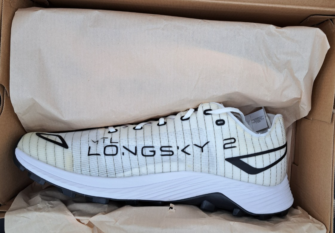 Nuove scarpe Merrell uomo MTL Long Sky 2 bianche e nere combinate Matryx taglia 13