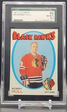 🏒1971-72 Topps #50 BOBBY HULL 🌟SGC 8.5 NM-MT+ Hockey HOF✨ Chicago Blackhawks🦅
